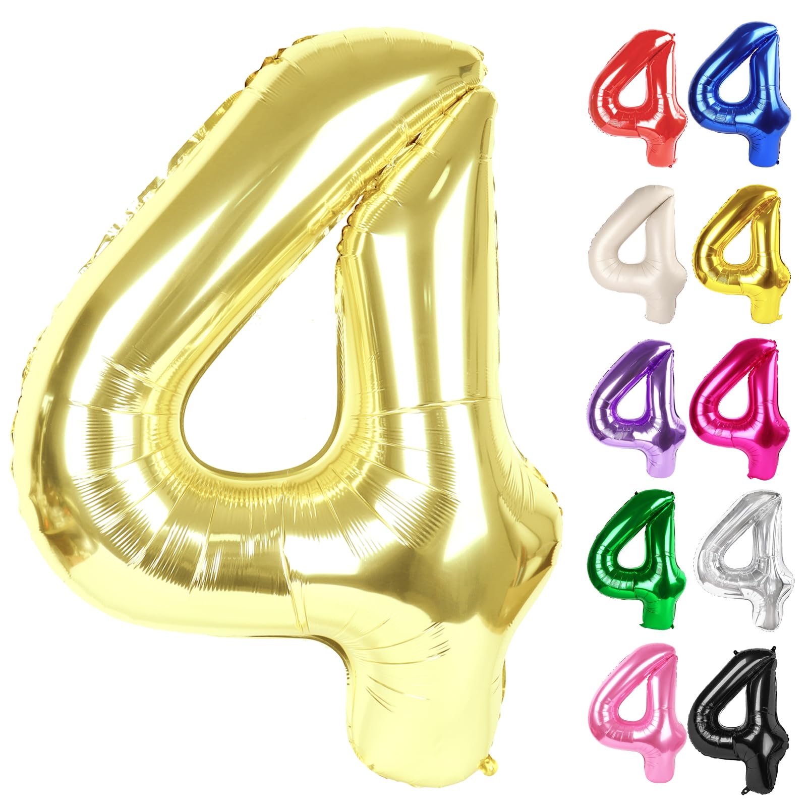 IWERP Champagne Gold 40-inch 4 balloon, ideal backdrop for photos.