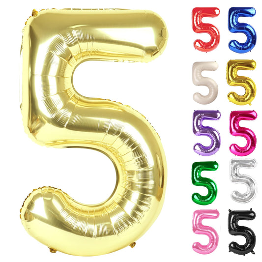 IWERP Champagne Gold 5 Balloon 40 Inch creates a luxe birthday backdrop.