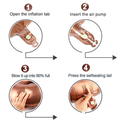 IWERP coffee brown 5 balloon inflated with helium or air offers flexible decorating options.