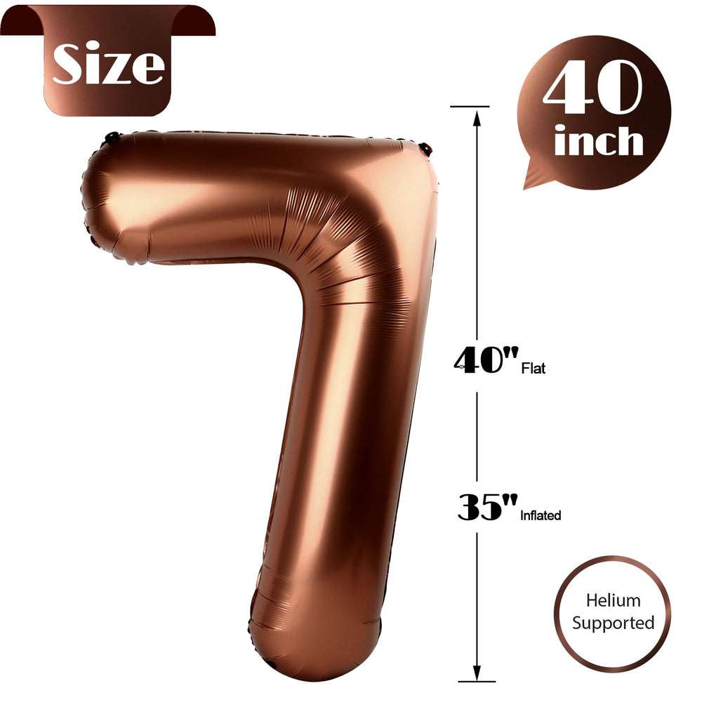 IWERP coffee brown balloon number 7 backdrop for entrance and stage