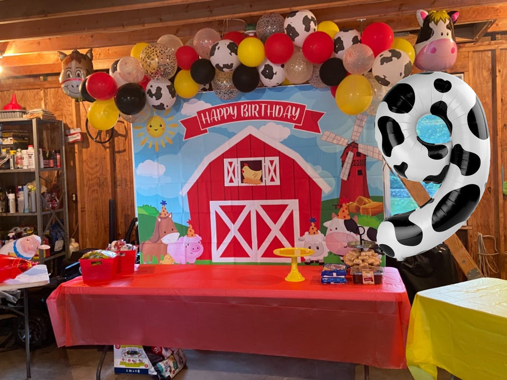 IWERP cow print 3 balloon inflation with straw demonstrates simple setup