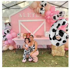 IWERP cow print number balloon 50 versatile decor for milestones.