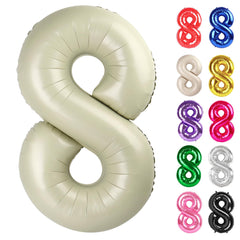 IWERP cream-8-balloon-40-inch ideal for bold birthday photo backdrops.