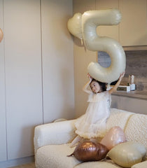 IWERP cream birthday party setup balloon, ideal for creating visual interest.