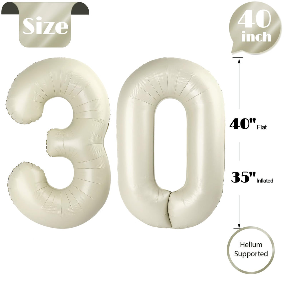 IWERP cream finish balloon close-up highlights quality and finish.
