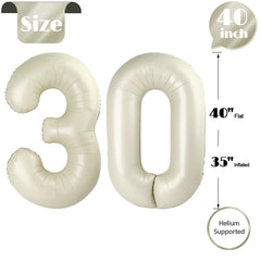 IWERP cream finish balloon close-up highlights quality and finish.