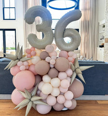 IWERP Cream Number 2 Balloon suits milestone celebrations