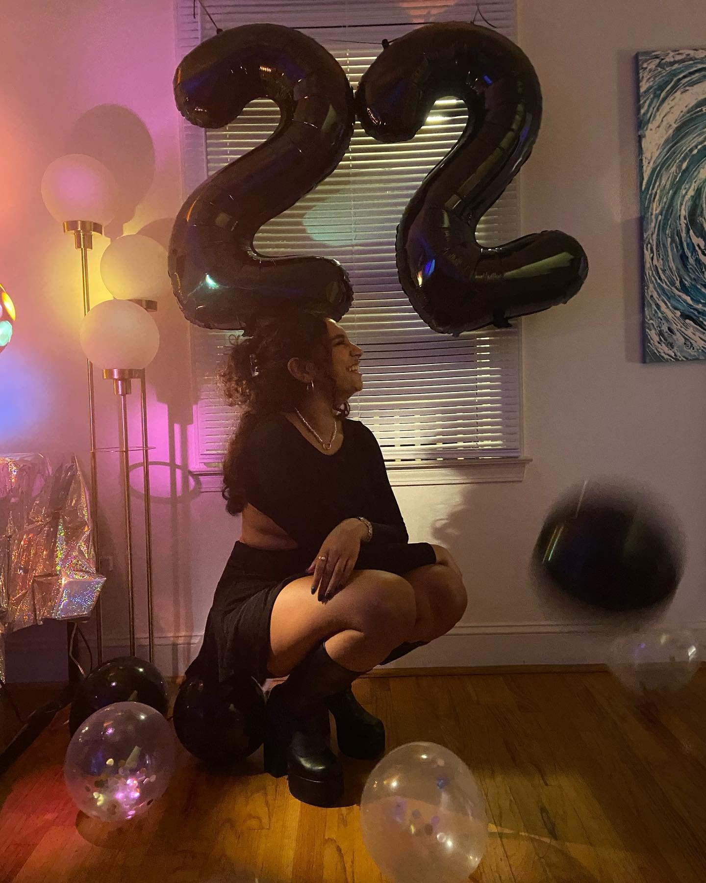 IWERP durable black number balloon for long-lasting celebrations.