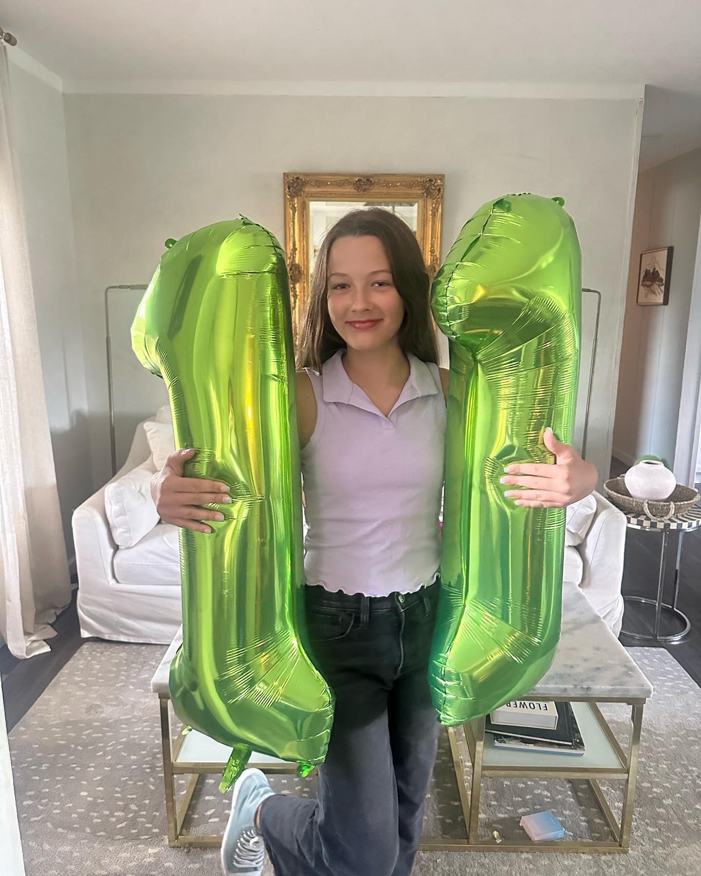 IWERP durable green number 5 balloon for long-lasting decor.