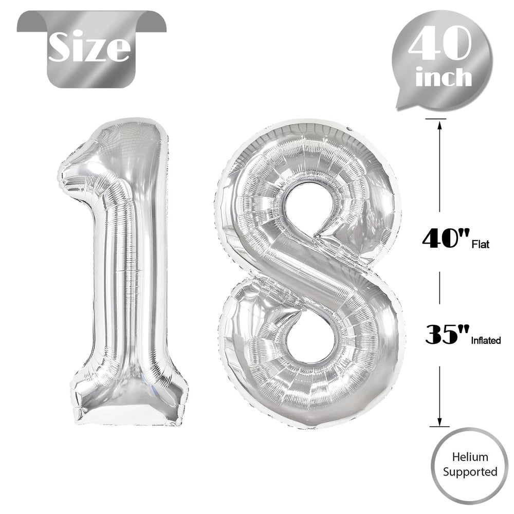 IWERP elegant silver 18th birthday display enhances photo backdrops and guest interactions