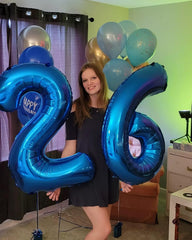 IWERP entrance decor 16-balloon blue welcomes guests with sparkle
