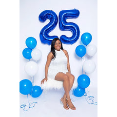 IWERP blue entrance decor with the 25 balloon welcomes guests.