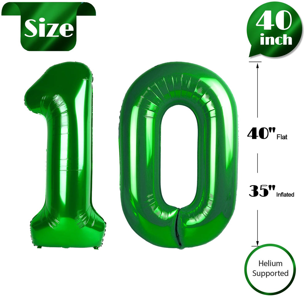 IWERP entrance decor with green 10 balloon welcomes guests and sets festive mood.