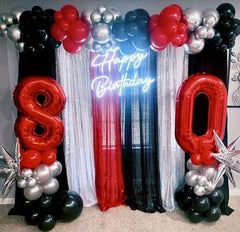 IWERP number balloon offers flexible inflation for floating or hanging displays.