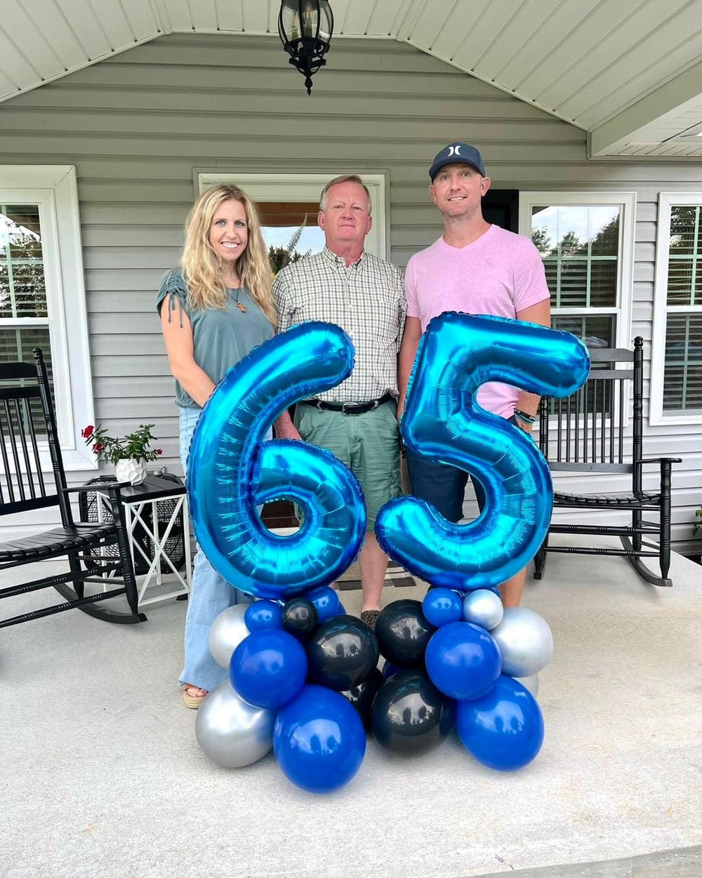 IWERP blue foil 6-number balloon highlights milestone moments.
