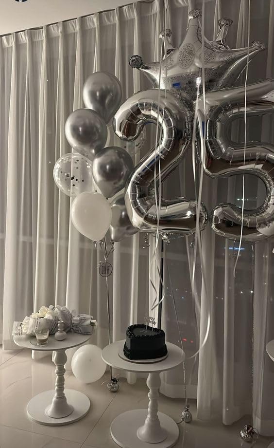 IWERP giant number 5th birthday balloon foil 40 inch, ideal milestone display.