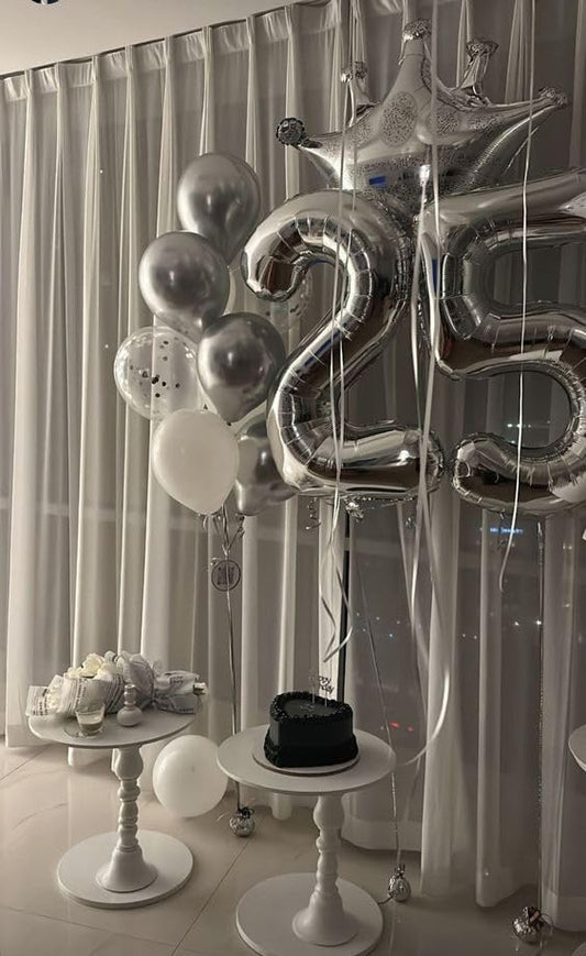 IWERP giant number 5th birthday balloon foil 40 inch, ideal milestone display.