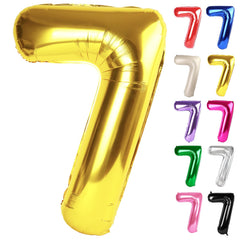 IWERP gold number 7 balloon 40-inch for a bold birthday photo backdrop