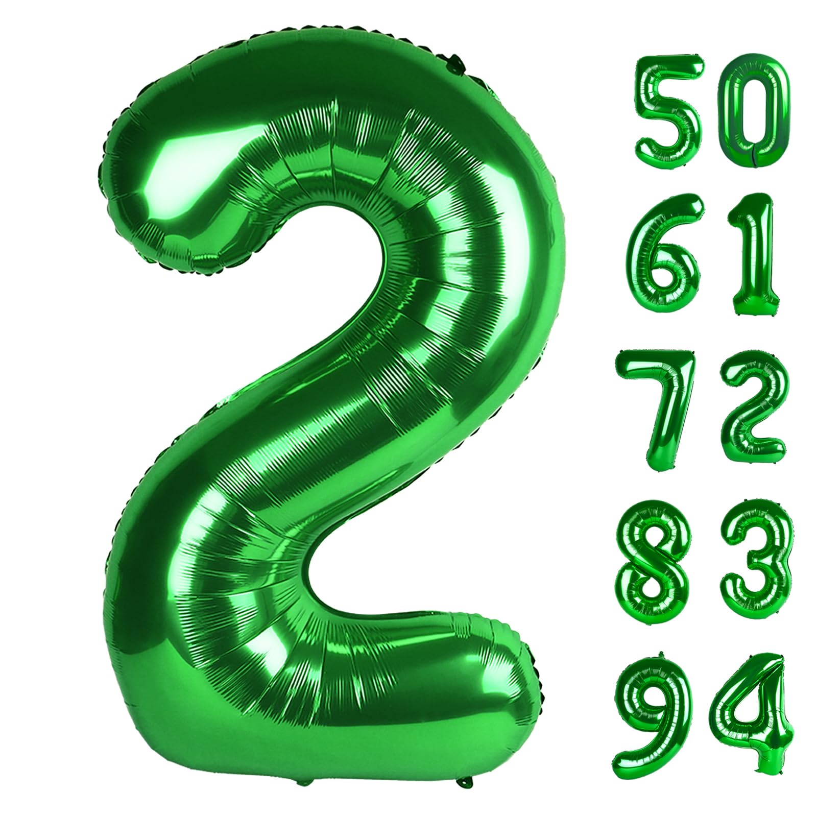 IWERP Green 2 Balloon 40-Inch bold birthday photo backdrop