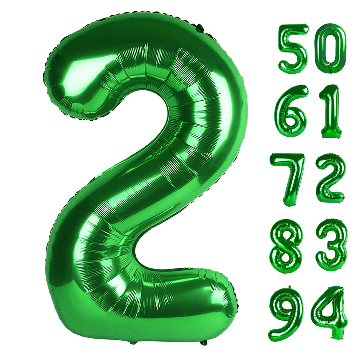 IWERP Green 2 Balloon 40-Inch bold birthday photo backdrop