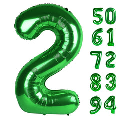 IWERP Green 2 Balloon 40-Inch bold birthday photo backdrop
