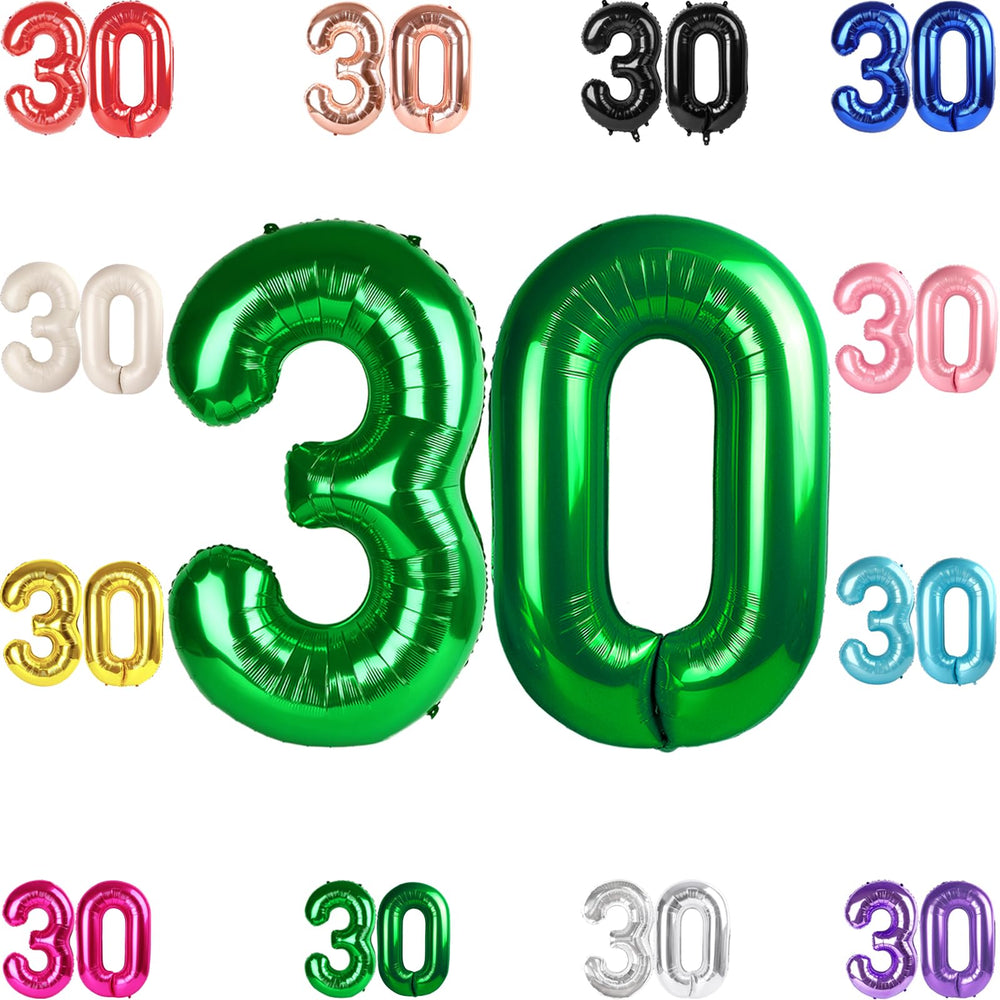 IWERP green 30 balloon, 40-inch, ideal for bold photo backdrops.
