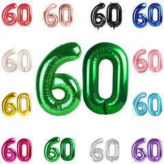 IWERP green 60th birthday balloon 40-inch ideal for striking photo setups.