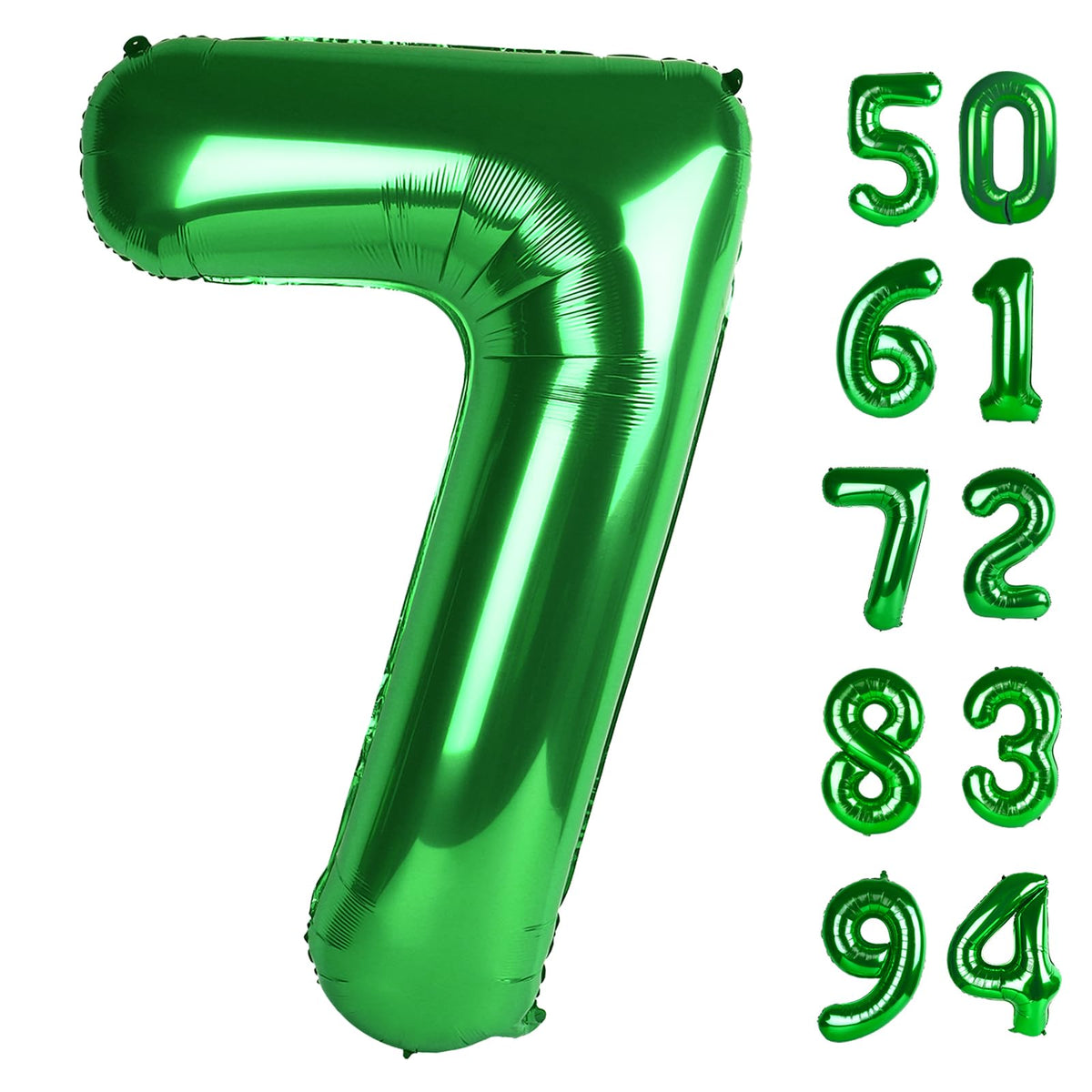 IWERP green 7 balloon 40 inch serves as a bold photo backdrop for celebrations.