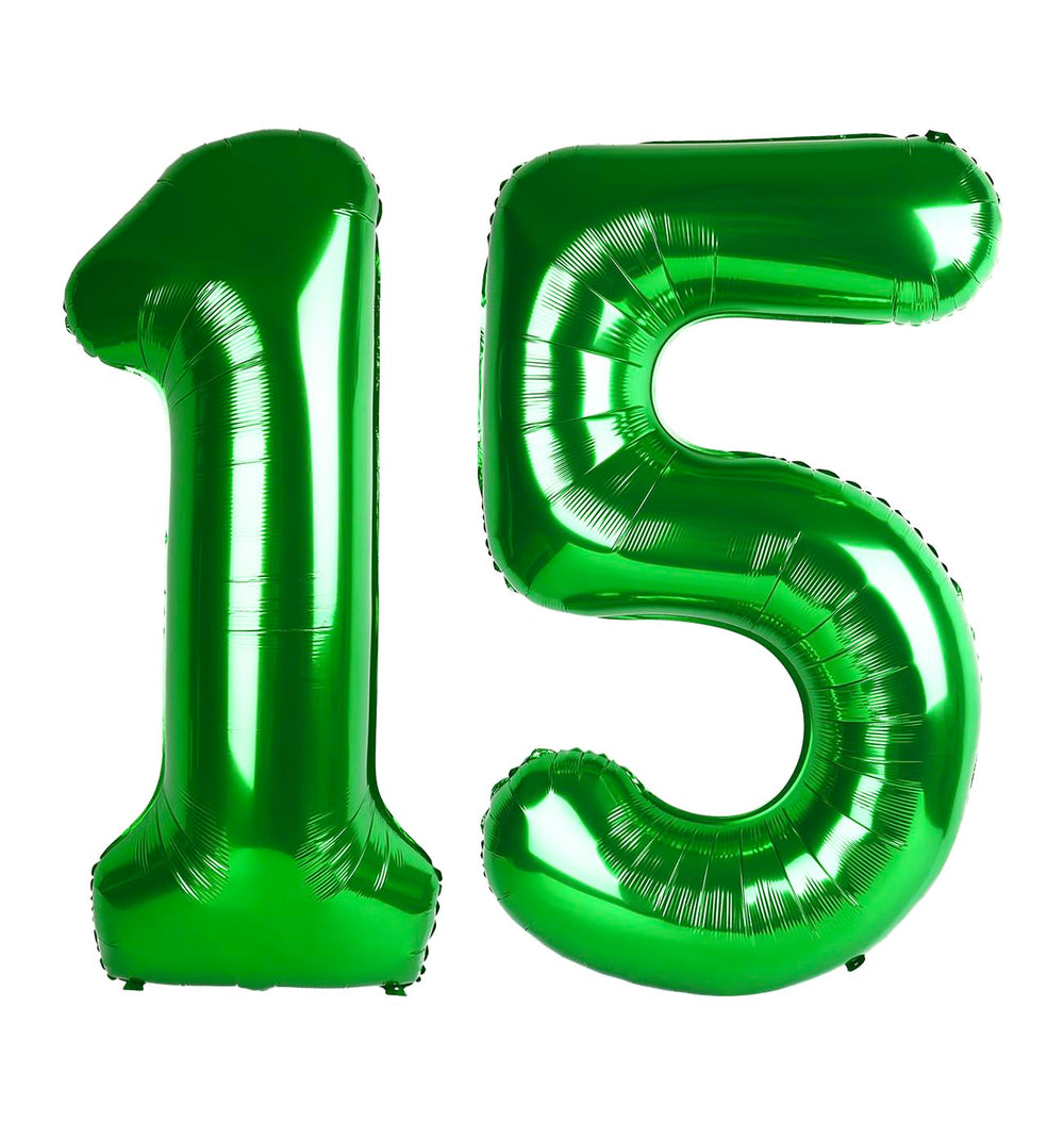IWERP green 15-number balloon 40-inch ready to create a striking photo backdrop.
