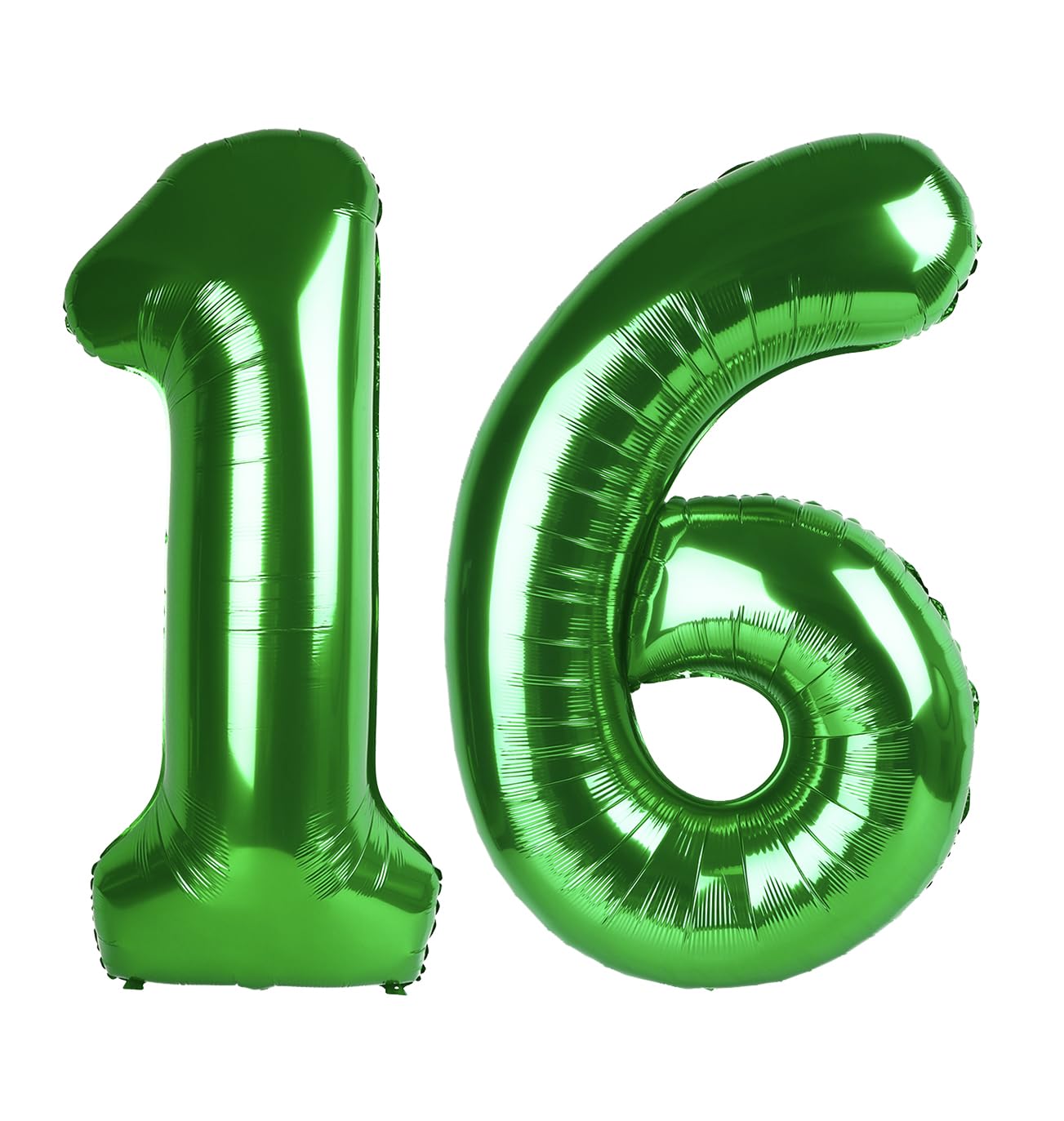 IWERP Green 16-number balloon 40 inch creates a dramatic birthday backdrop.