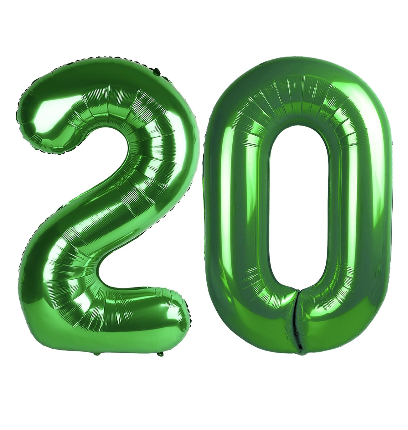 IWERP Green Number 20 balloon 40 inch creates a striking photo backdrop for birthdays.
