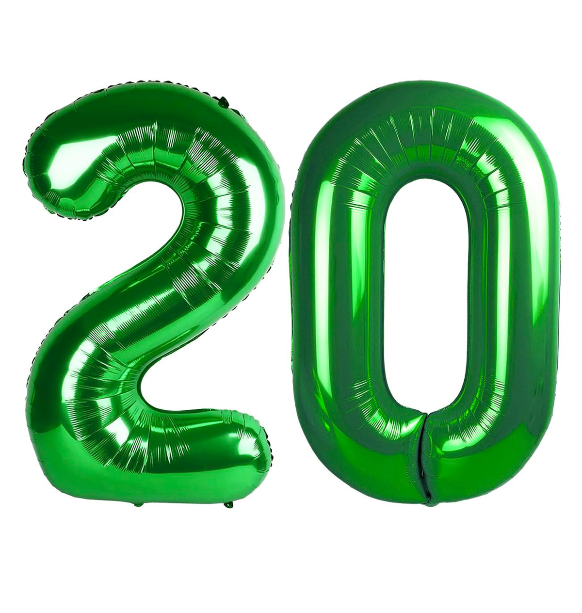 IWERP Green Number 20 balloon 40 inch creates a striking photo backdrop for birthdays.