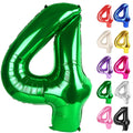 IWERP green number 4 balloon 40-inch creates a bold photo backdrop.