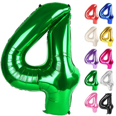 IWERP green number 4 balloon 40-inch creates a bold photo backdrop.