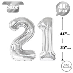 IWERP helium or air inflated 21 balloon offers flexible decorating
