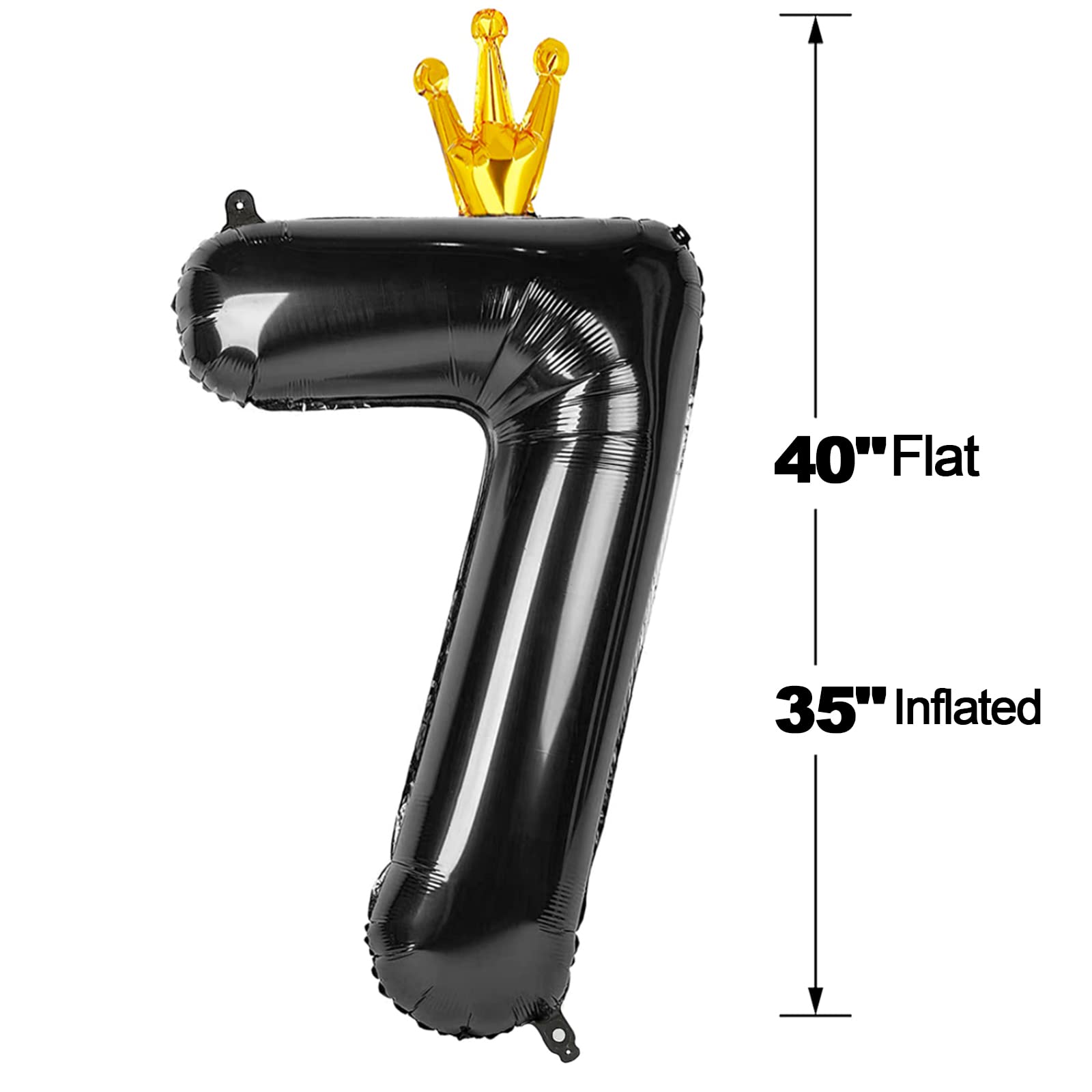 IWERP 40-inch black balloon versatile for helium or air use.