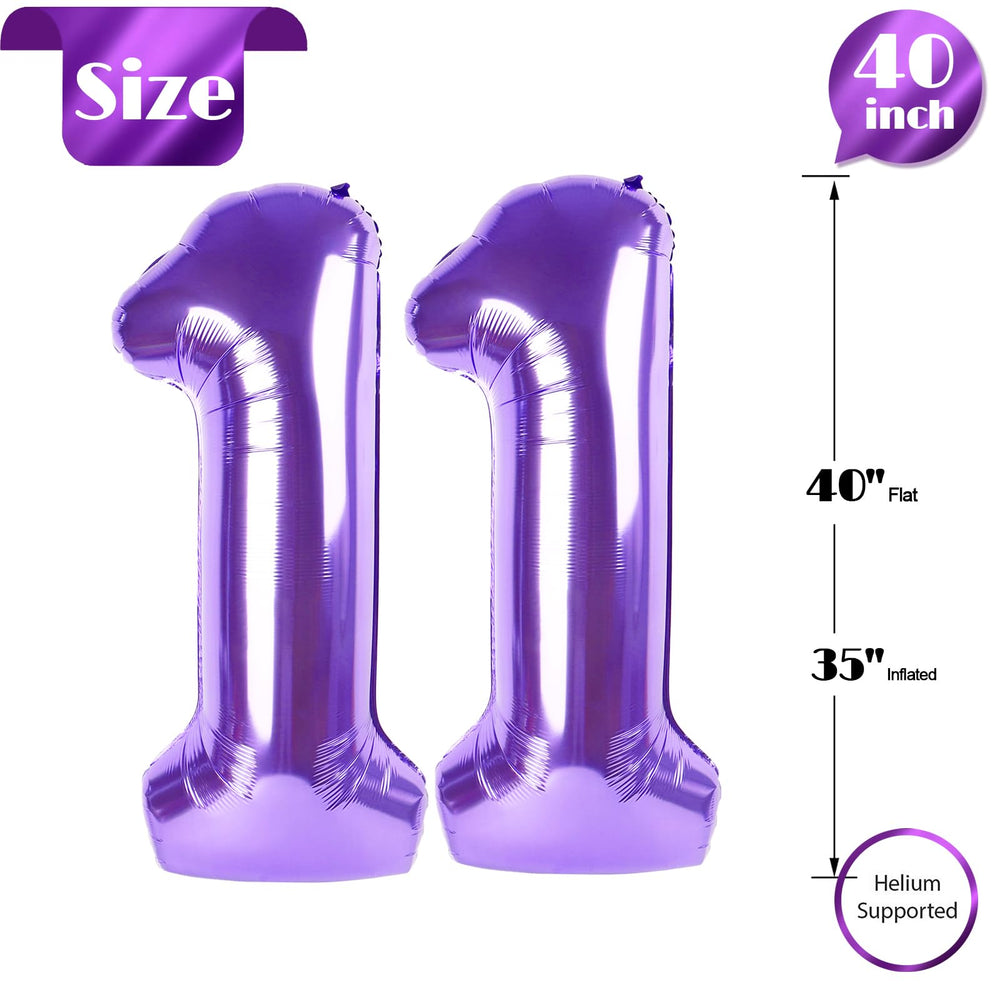 IWERP purple 11 balloon foil works with helium or air