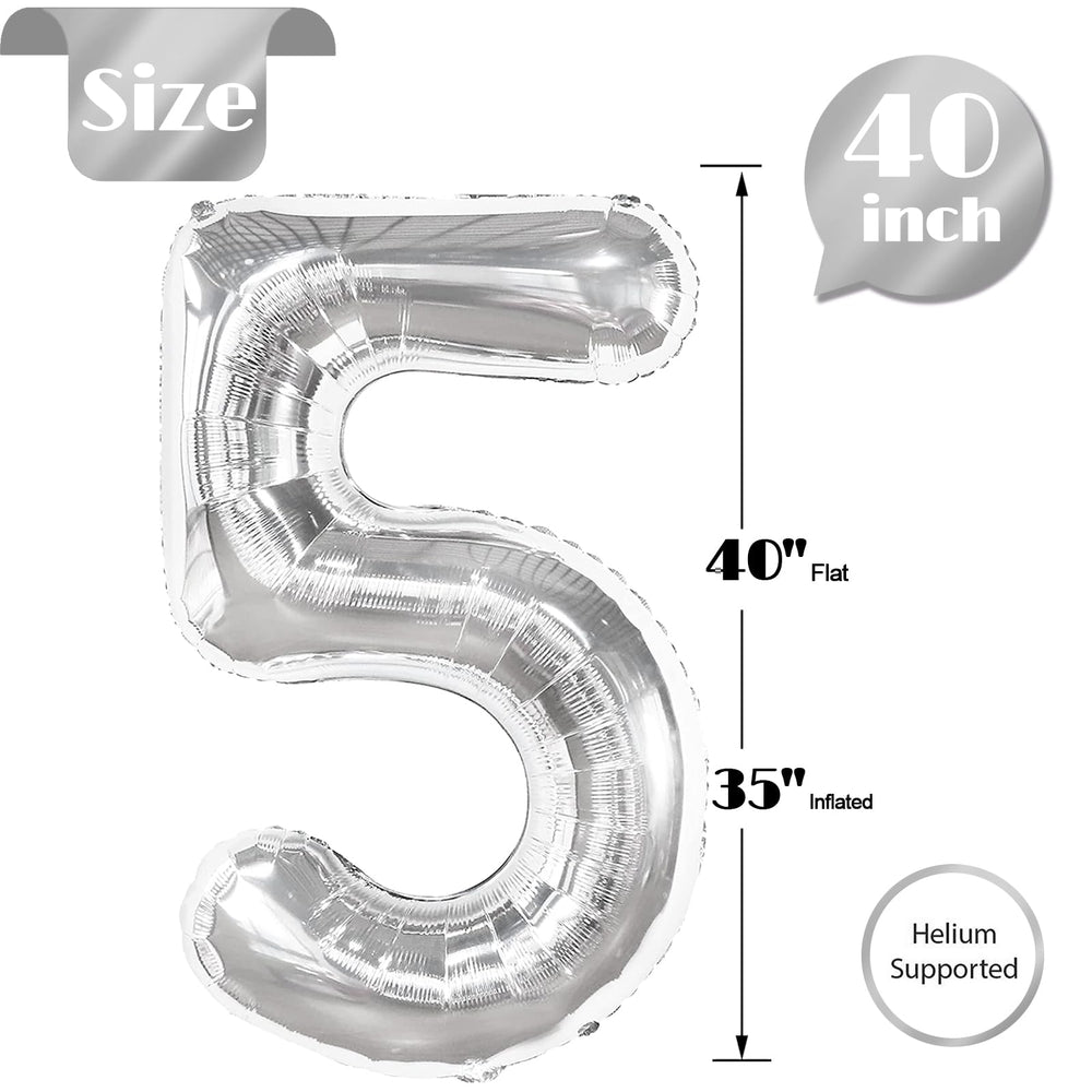 IWERP helium or air number balloon, versatile for floating or wall displays.