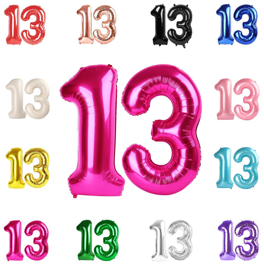 IWERP hot pink 40-inch number balloon for a bold birthday photo backdrop.