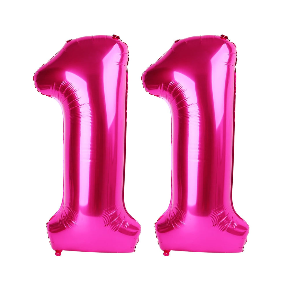 IWERP hot pink 40-inch 11 balloon creates a bold photo backdrop for celebrations.