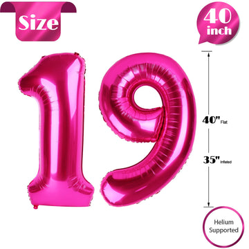 IWERP hot pink foil balloon creates a radiant party centerpiece.