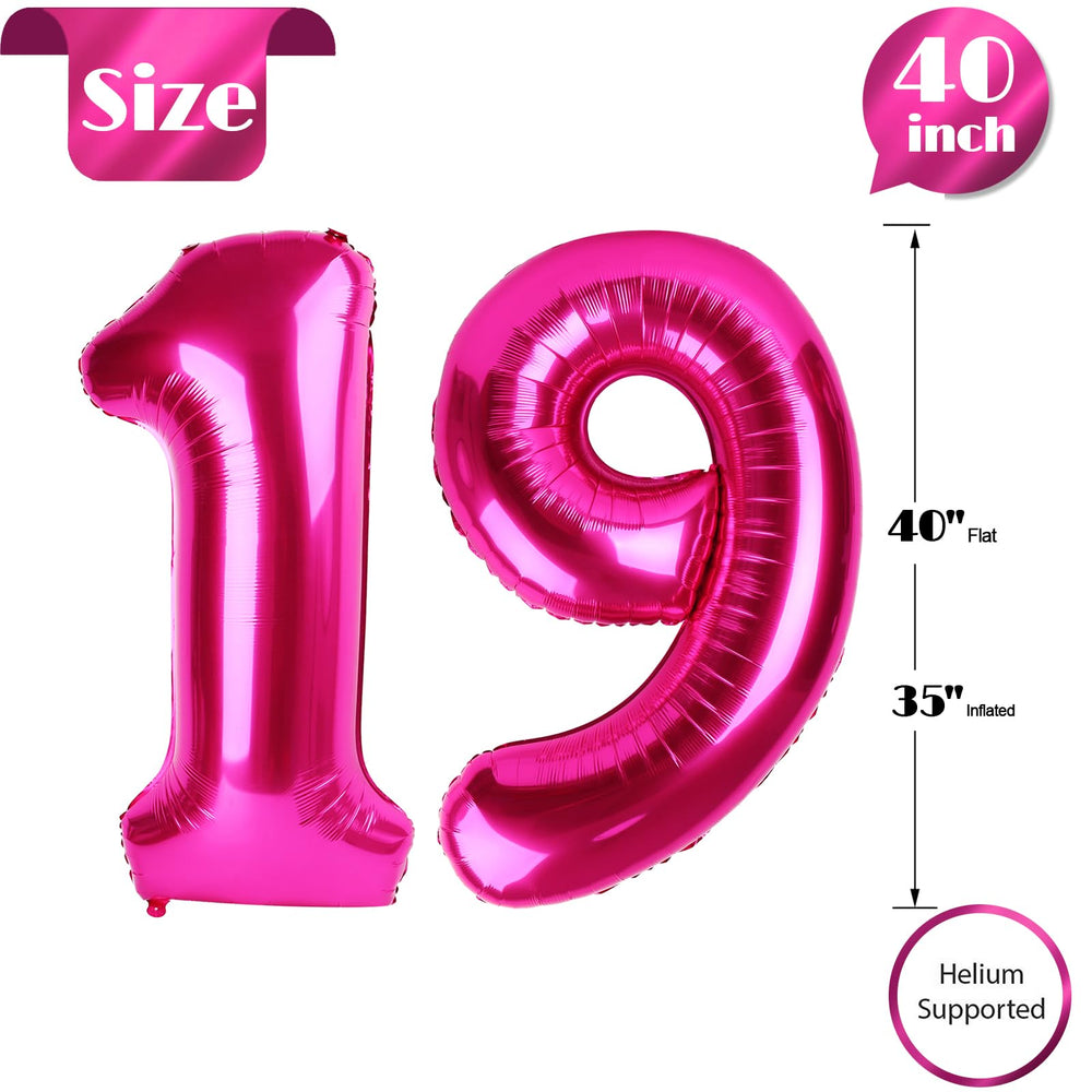IWERP hot pink foil balloon creates a radiant party centerpiece.