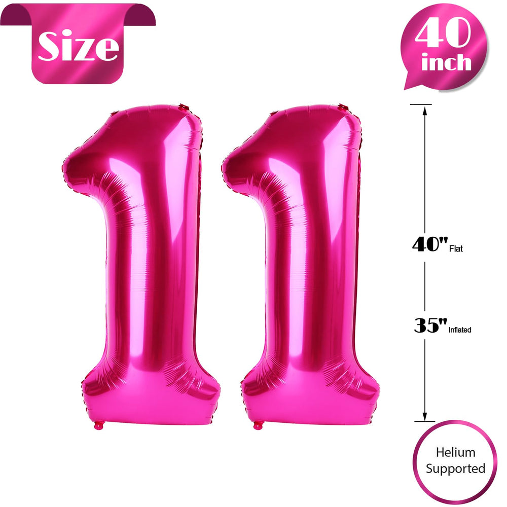 IWERP hot pink number balloon doubles as a cute photo prop.