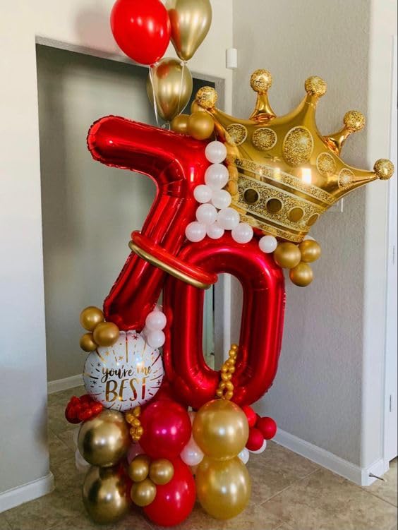 IWERP large red 11 balloon adds milestone celebration flair.