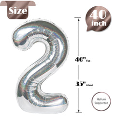 IWERP Laser Silver 2 balloon ambient light adds subtle party glow