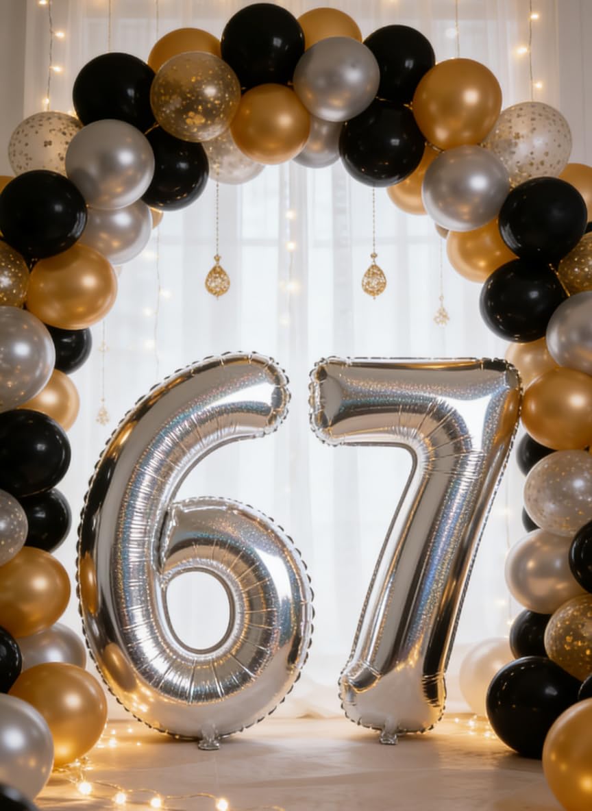IWERP Laser Silver 2 balloon with hanging options for flexible decor