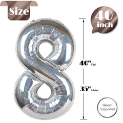 IWERP laser silver backdrop balloons enhance party photos and ambiance.