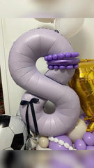 IWERP Lavender Number 0 Balloon 40 Inch adds celebratory height to photos
