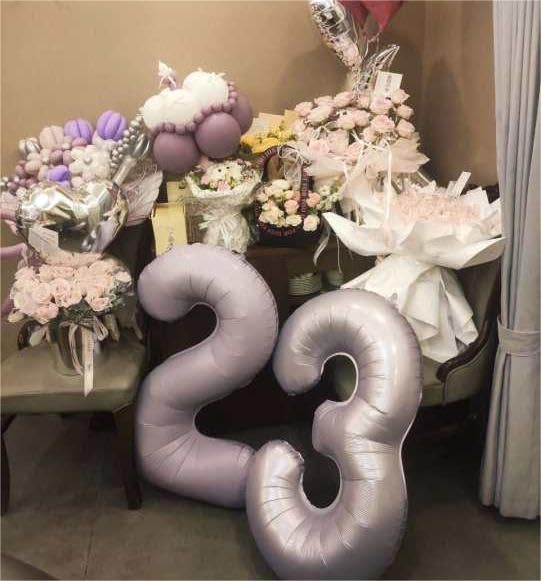 IWERP Lavender balloon with self sealing valve simplifies inflation and reuse