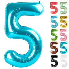 IWERP light blue 5-balloon 40-inch creates a bold photo backdrop.